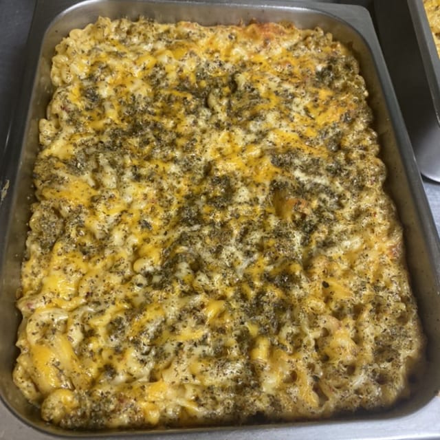 Caribbean Mac and Cheese.